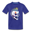 Punk Rockstar Skull Kids T-Shirt - royal blue