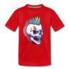 Punk Rockstar Skull Kids T-Shirt - red