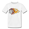 Fire Baseball Kids T-Shirt - white