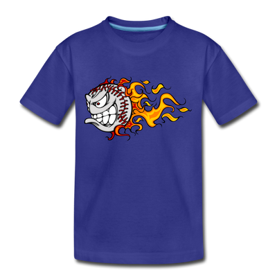 Fire Baseball Kids T-Shirt - royal blue