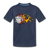 Fire Baseball Kids T-Shirt - navy