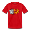 Fire Baseball Kids T-Shirt - red