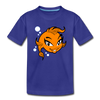 Girl Fish Cartoon Kids T-Shirt - royal blue