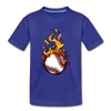 Fire Baseball Kids T-Shirt - royal blue