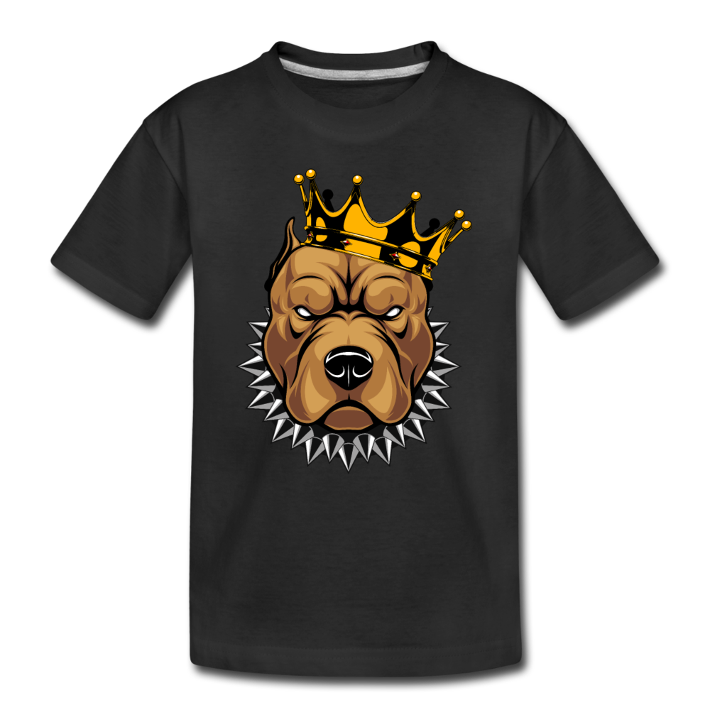 Pitbull Crown Kids T-Shirt - black
