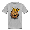 Pitbull Crown Kids T-Shirt - heather gray
