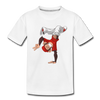 Handstand Monkey Cartoon Kids T-Shirt - white