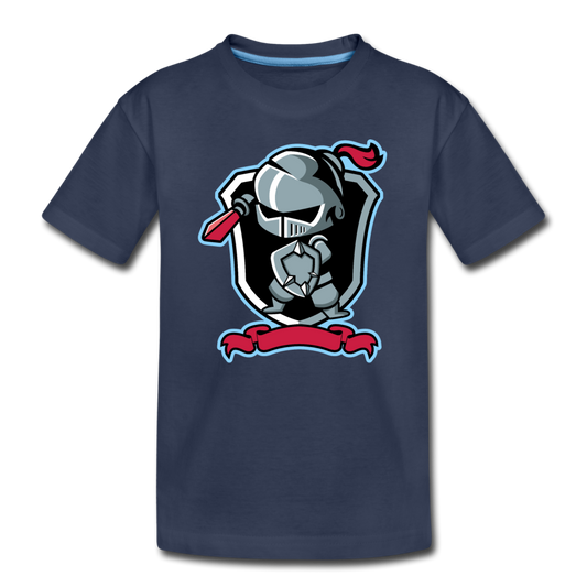 Knight cartoon Kids T-Shirt - navy