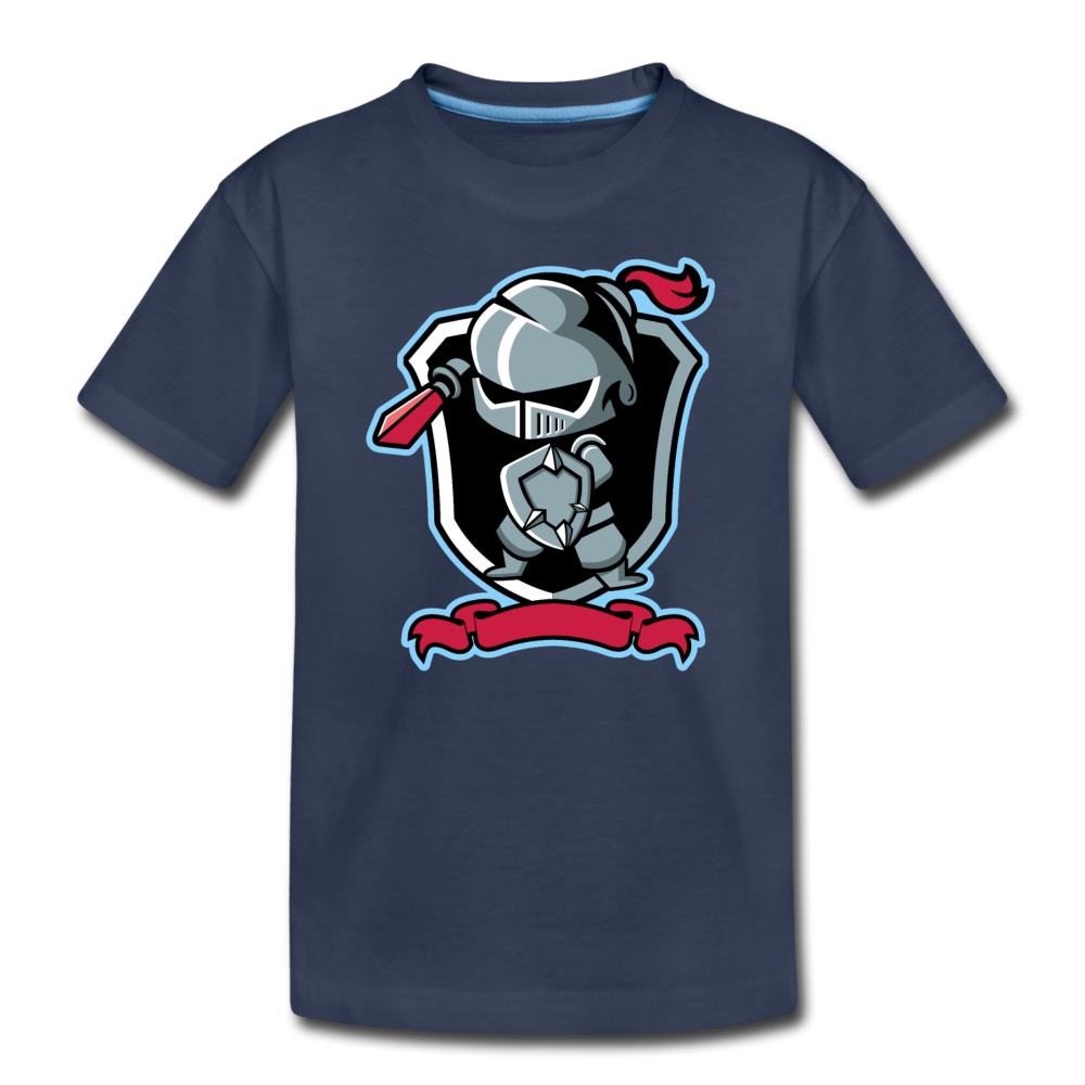 Knight cartoon Kids T-Shirt - navy