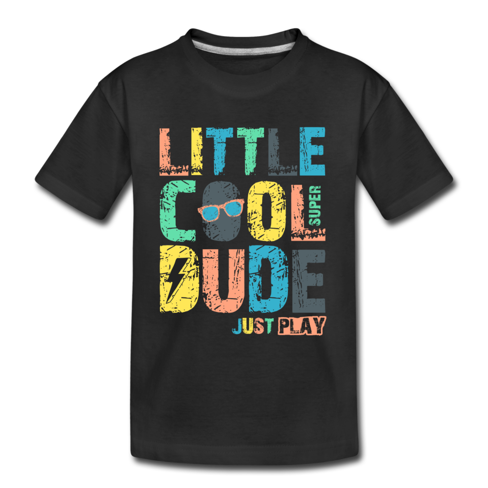Little Cool Dude Kids T-Shirt - black
