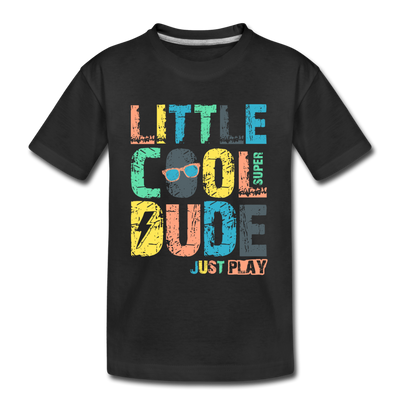 Little Cool Dude Kids T-Shirt - black
