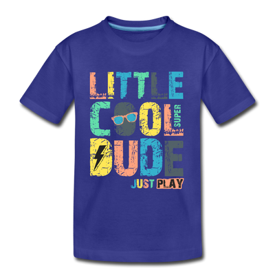 Little Cool Dude Kids T-Shirt - royal blue