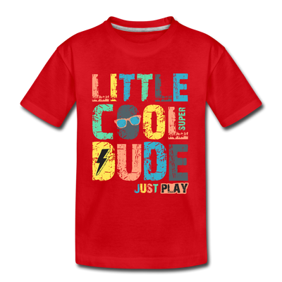 Little Cool Dude Kids T-Shirt - red
