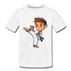 Karate Cartoon Kids T-Shirt - white