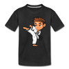 Karate Cartoon Kids T-Shirt - black