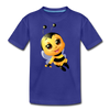 Bumble Bee Cartoon Kids T-Shirt - royal blue