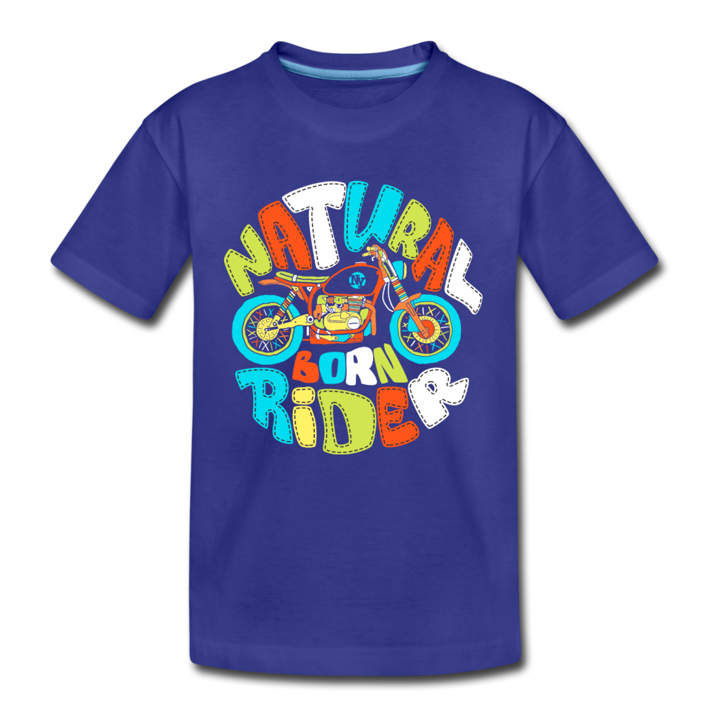 Natural Born Rider Kids T-Shirt - royal blue