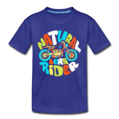 Natural Born Rider Kids T-Shirt - royal blue