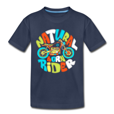 Natural Born Rider Kids T-Shirt - navy