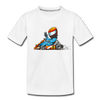 Go-Kart Cartoon Kids T-Shirt - white