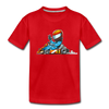 Go-Kart Cartoon Kids T-Shirt - red