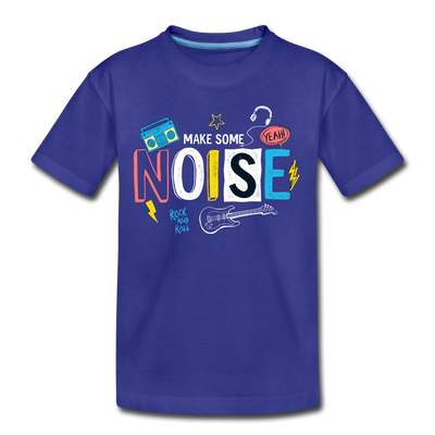 Make Some Noise Kids T-Shirt - royal blue