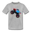 Monster Truck Kids T-Shirt - heather gray