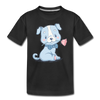 Puppy Rose Kids T-Shirt - black