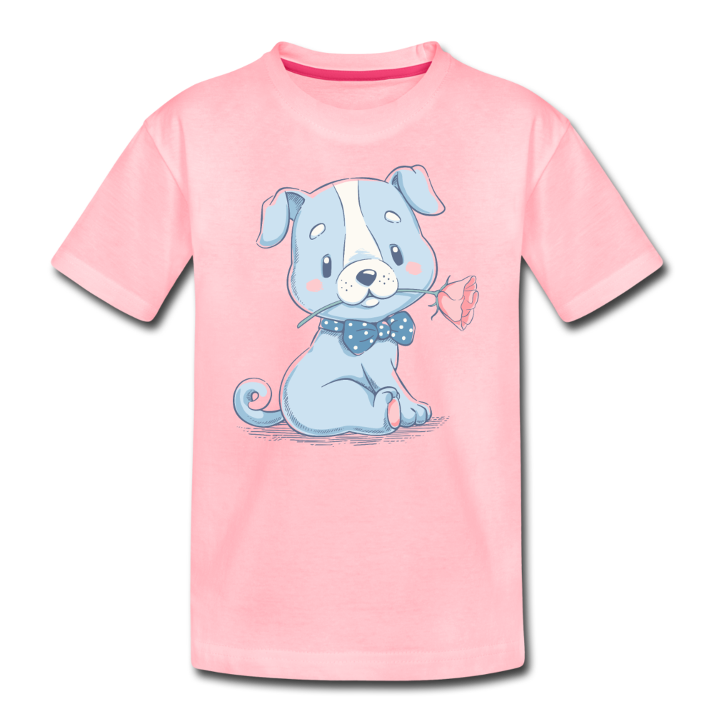 Puppy Rose Kids T-Shirt - pink