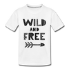 Wild and Free Kids T-Shirt - white