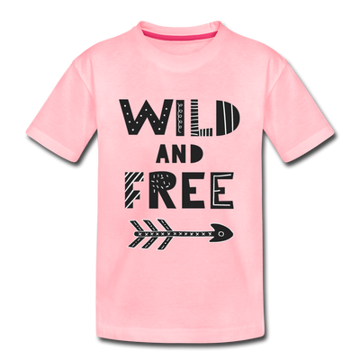 Wild and Free Kids T-Shirt - pink
