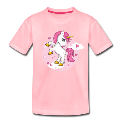 Unicorn Cartoon Kids T-Shirt - pink