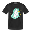 Unicorn Kids T-Shirt - black