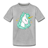 Unicorn Kids T-Shirt - heather gray