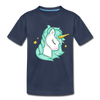 Unicorn Kids T-Shirt - navy