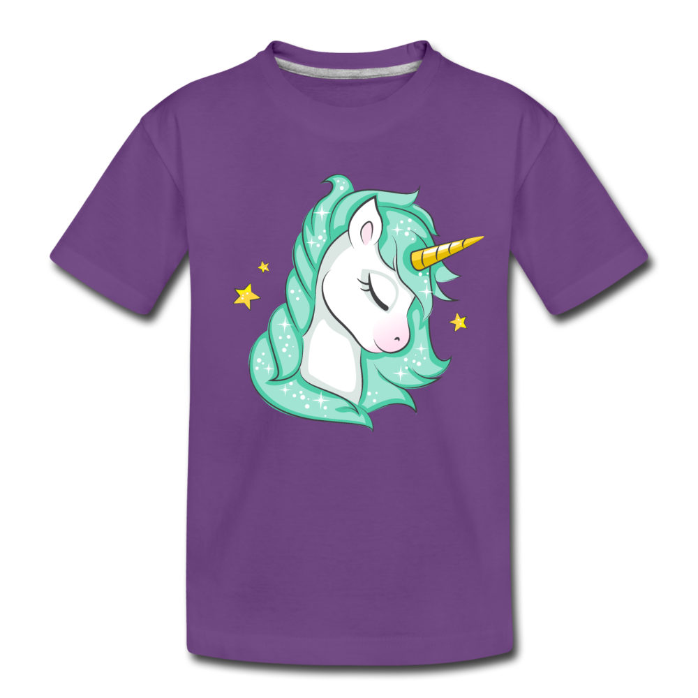 Unicorn Kids T-Shirt - purple