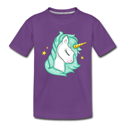 Unicorn Kids T-Shirt - purple