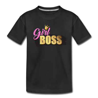Girl Boss Kids T-Shirt - black