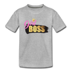 Girl Boss Kids T-Shirt - heather gray
