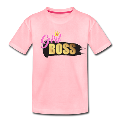 Girl Boss Kids T-Shirt - pink