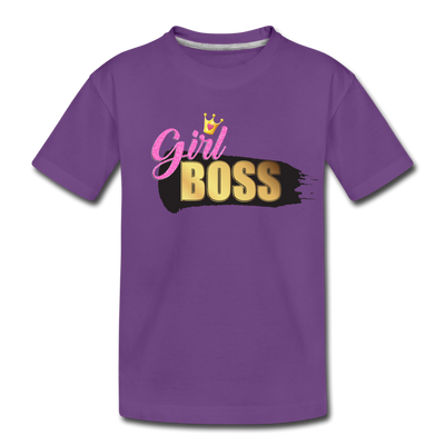 Girl Boss Kids T-Shirt - purple