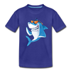 Cool Shark Cartoon Kids T-Shirt - royal blue