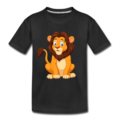 Lion Cartoon Kids T-Shirt - black