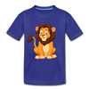 Lion Cartoon Kids T-Shirt - royal blue