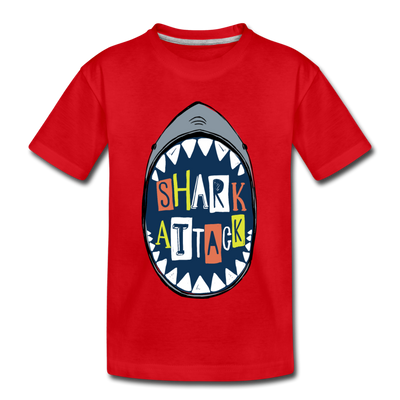 Shark Attack Kids T-Shirt - red