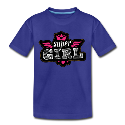 Super Girl Kids T-Shirt - royal blue