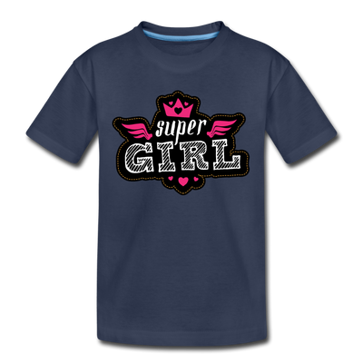 Super Girl Kids T-Shirt - navy
