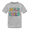 Wild Child Kids T-Shirt - heather gray