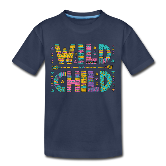 Wild Child Kids T-Shirt - navy
