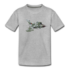 Fighter Jet Kids T-Shirt - heather gray